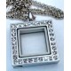 Square Floating Charm Necklace
